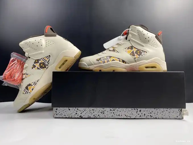 Rep MAX Retro Brown Quai54 Jordan 6 (2020) Sail CZ4152-100 AIR 0423